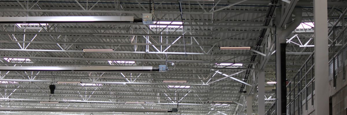 Overhead heaters Des Moines Municipal Services Center